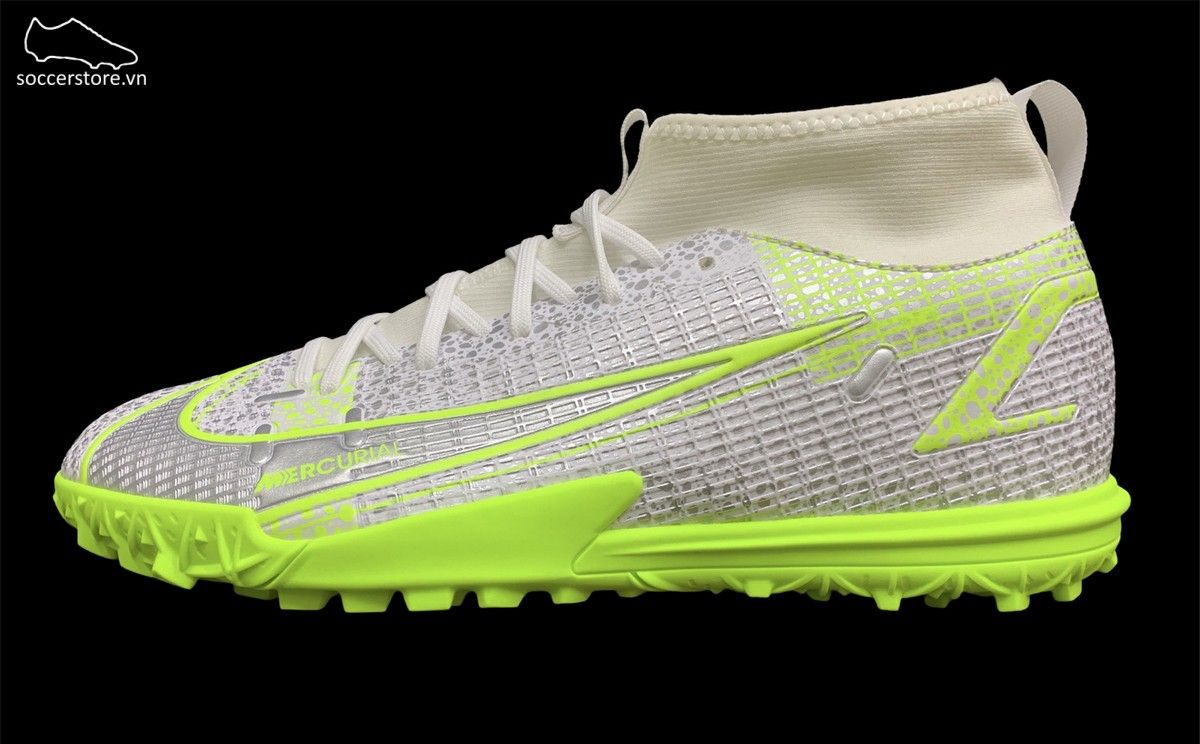 Nike Mercurial Superfly 8 Academy TF Kids Silver Safari CV0789-107
