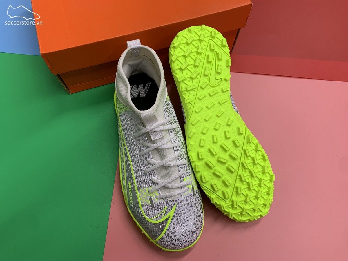 Nike Mercurial Superfly 8 Academy TF Kids Silver Safari CV0789-107