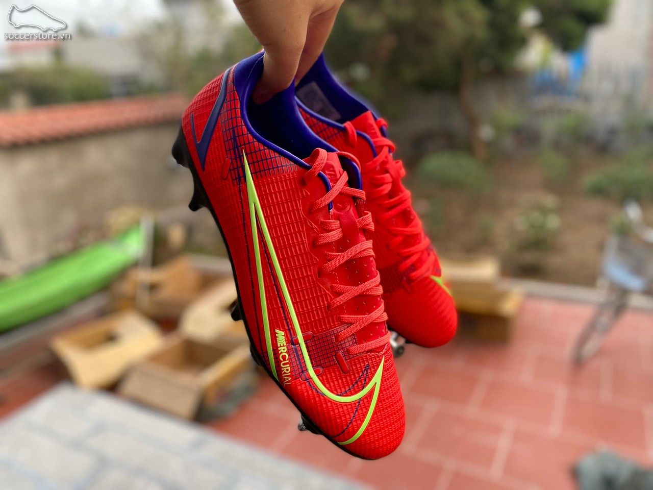 Nike Mercurial Vapor 14 Academy SG-PRO Anti-CV0976-600 màu đỏ