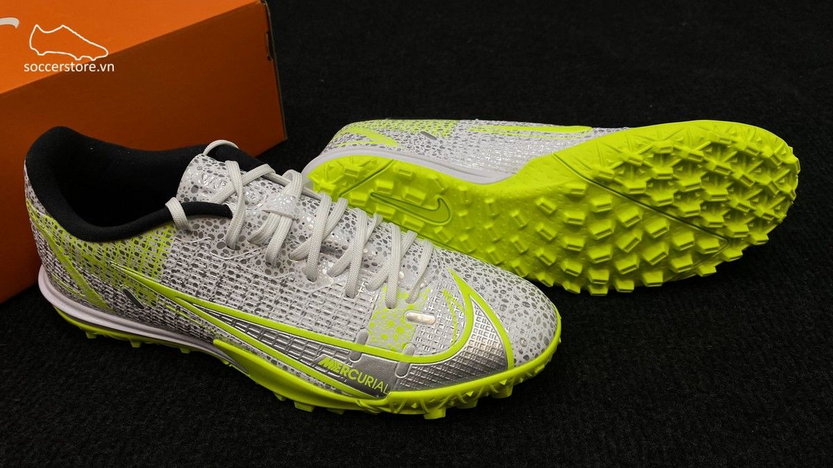 Giày bóng đá Nike Mercurial Vapor 14 Academy TF Silver Safari CV0978-107
