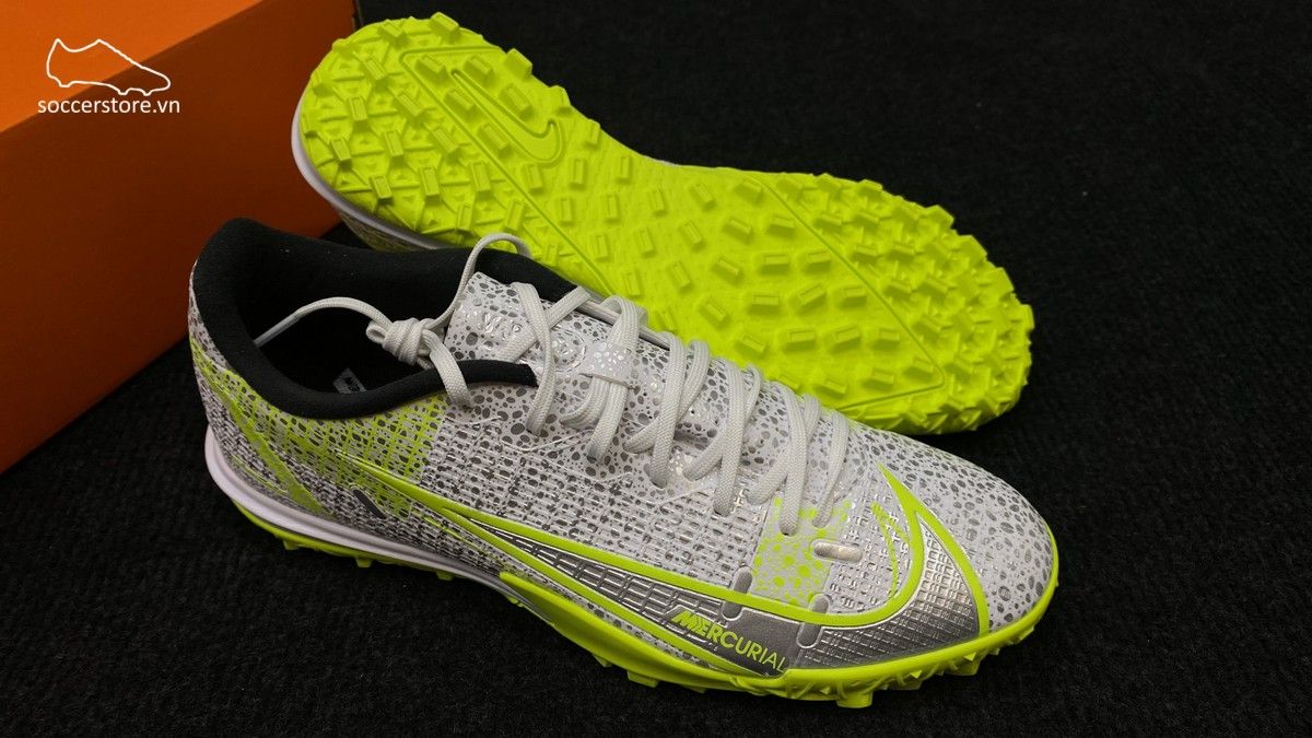 Giày bóng đá Nike Mercurial Vapor 14 Academy TF Silver Safari CV0978-107