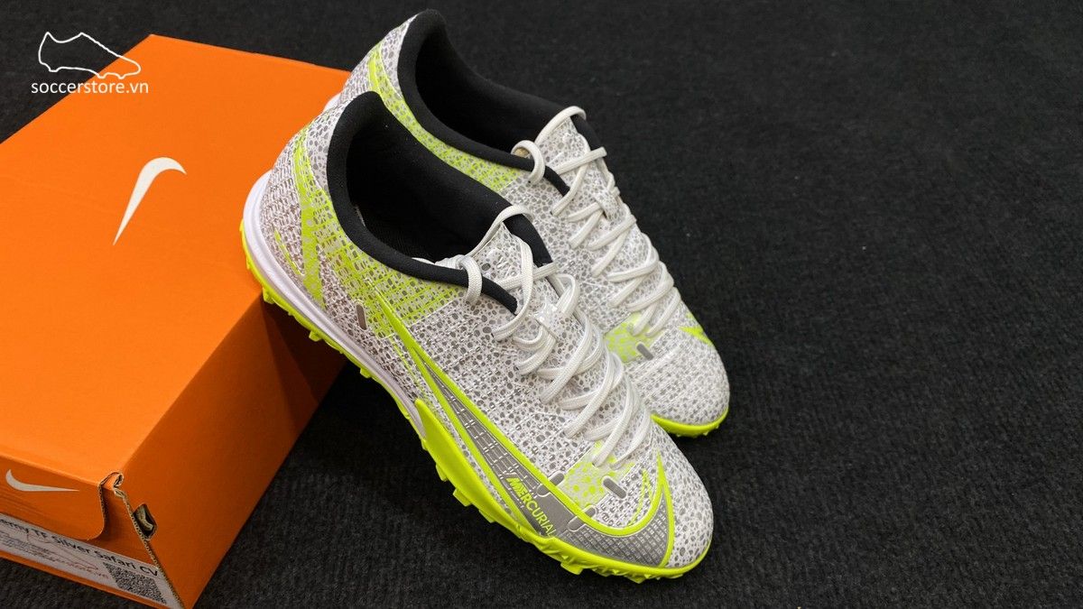 Giày bóng đá Nike Mercurial Vapor 14 Academy TF Silver Safari CV0978-107