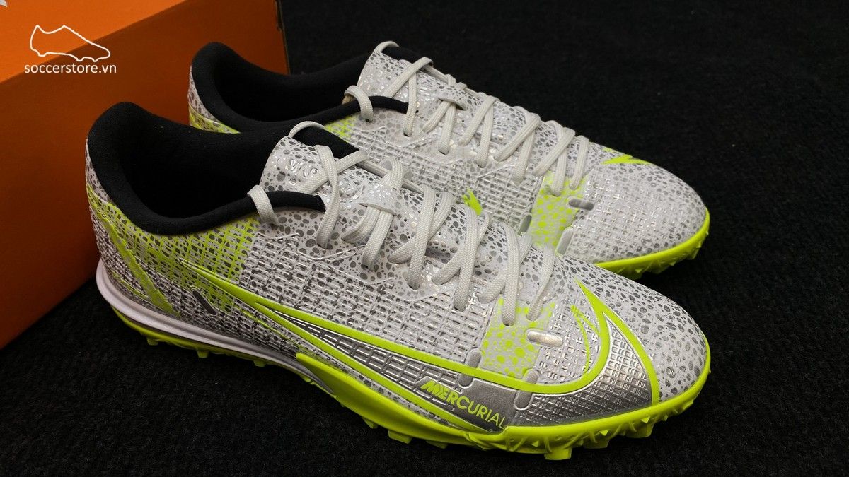 Giày bóng đá Nike Mercurial Vapor 14 Academy TF Silver Safari CV0978-107