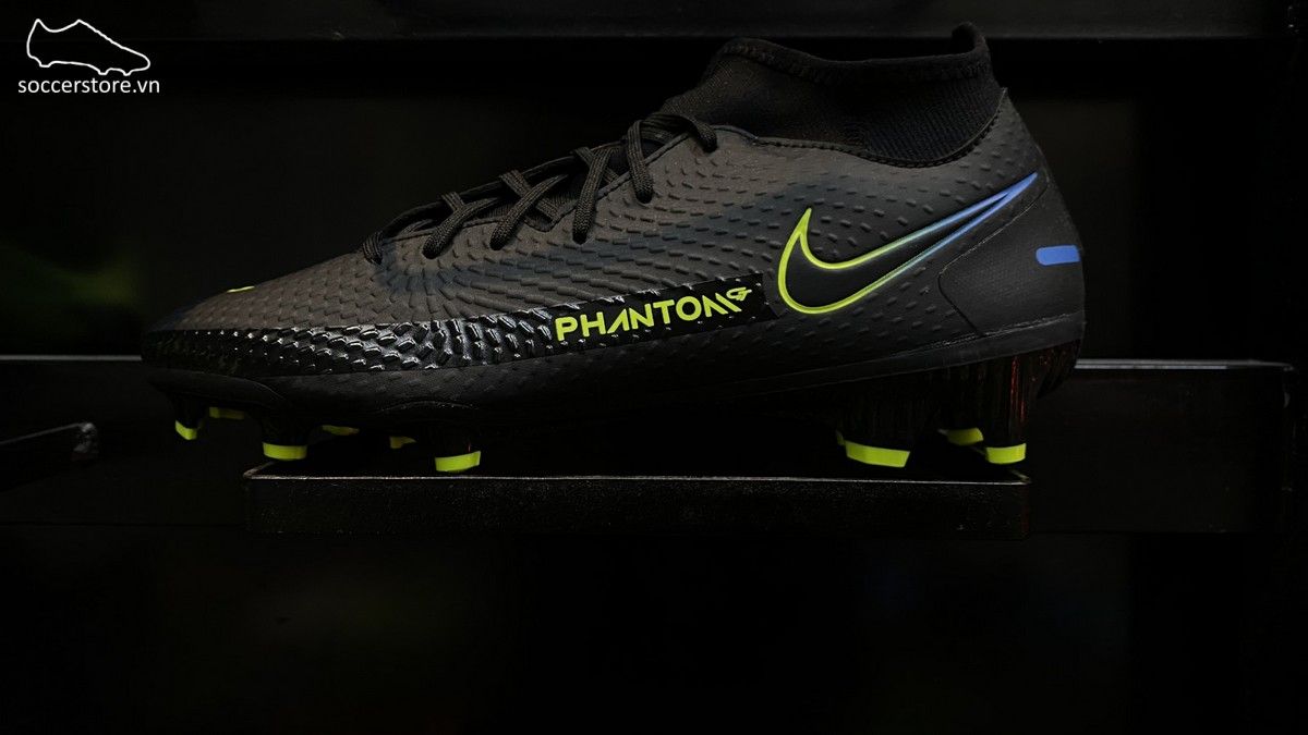 Nike Phantom GT Academy DF FG/MG- Black/ Cyber/ Light Photo Blue CW6667-090