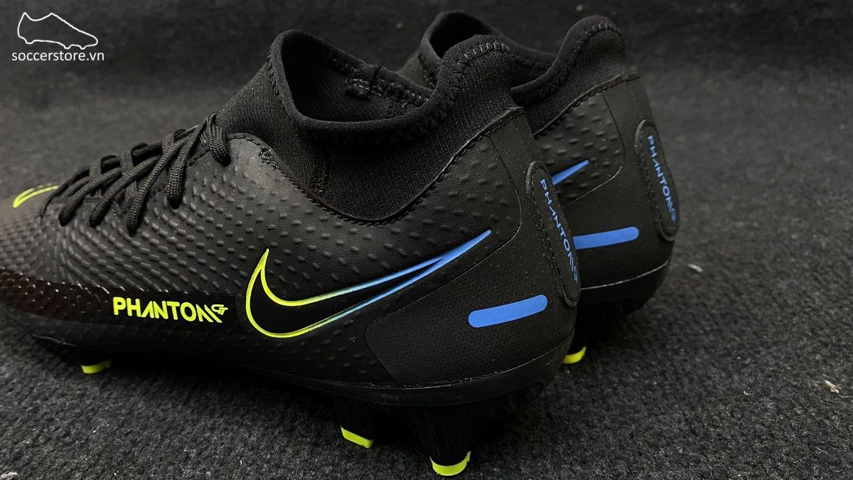 Nike Phantom GT Academy DF FG/MG- Black/ Cyber/ Light Photo Blue CW6667-090
