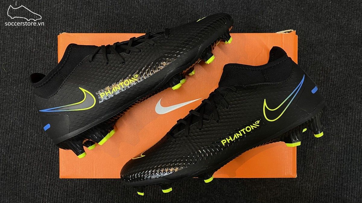 Nike Phantom GT Academy DF FG/MG- Black/ Cyber/ Light Photo Blue CW6667-090
