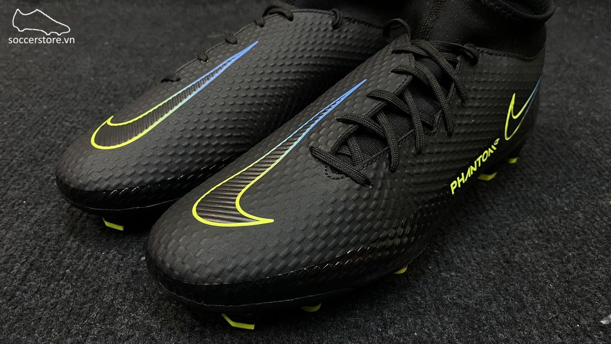 Nike Phantom GT Academy DF FG/MG- Black/ Cyber/ Light Photo Blue CW6667-090