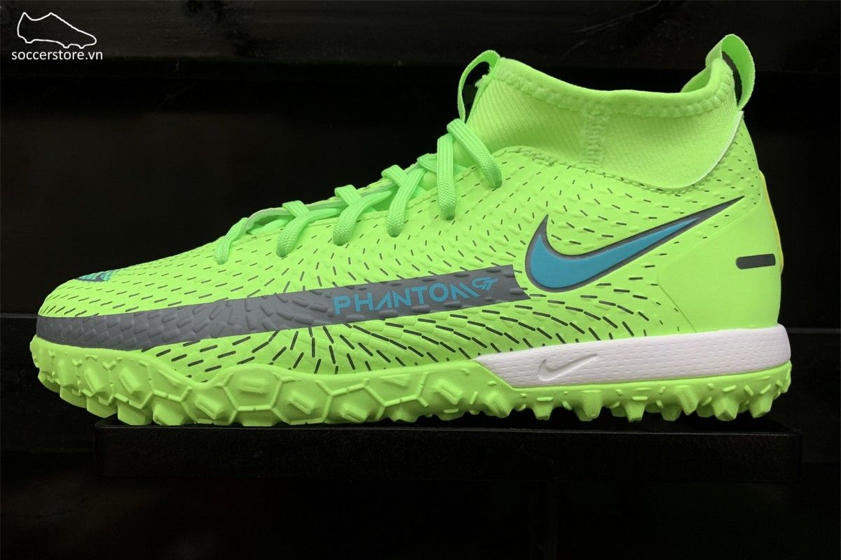 Nike Phantom GT Academy DF TF Kids màu xanh lá CW6695-303