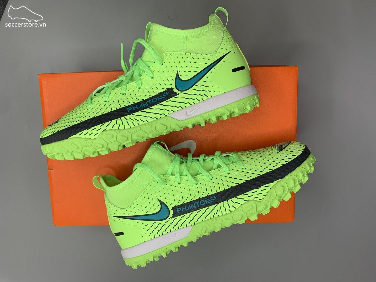 Nike Phantom GT Academy DF TF Kids màu xanh lá CW6695-303