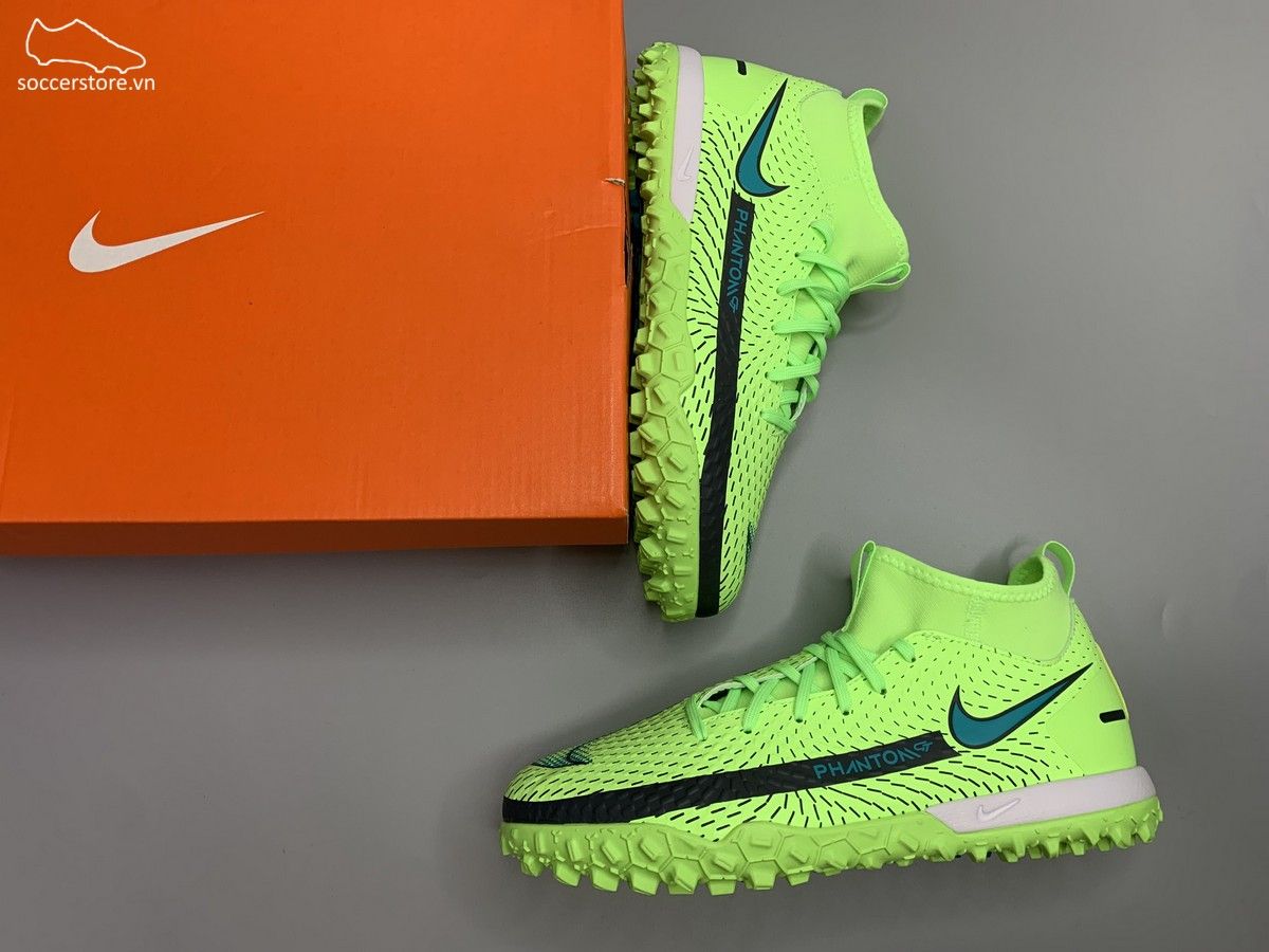 Nike Phantom GT Academy DF TF Kids màu xanh lá CW6695-303