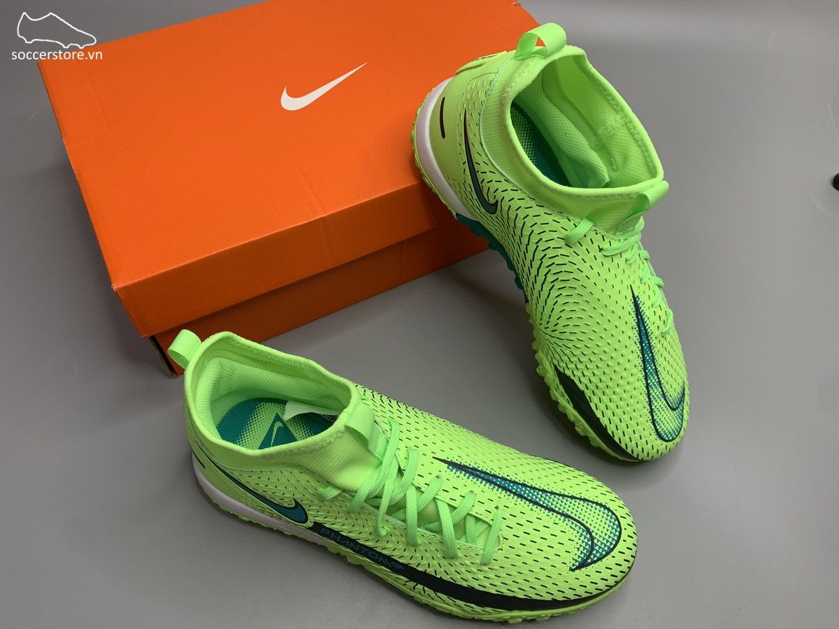 Nike Phantom GT Academy DF TF Kids màu xanh lá CW6695-303
