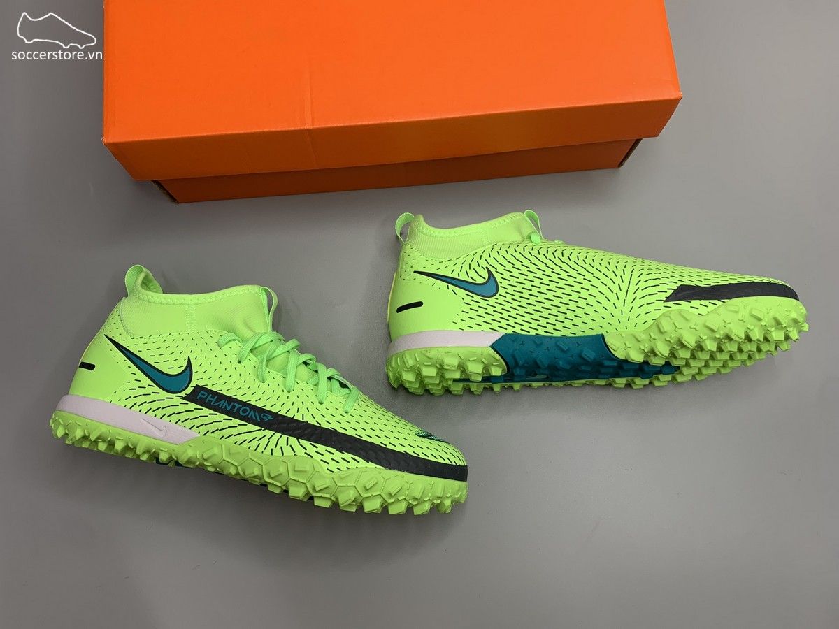 Nike Phantom GT Academy DF TF Kids màu xanh lá CW6695-303