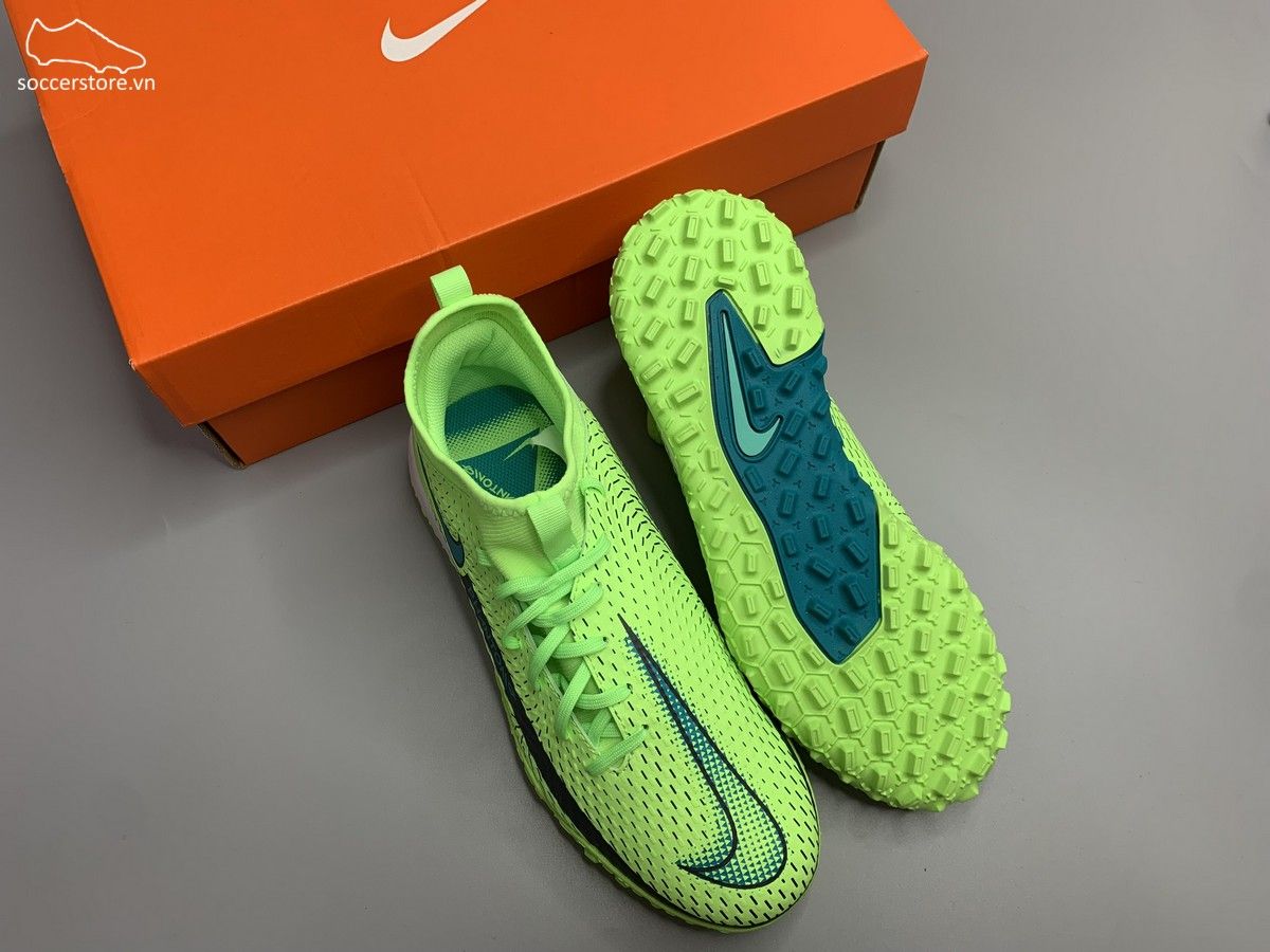 Nike Phantom GT Academy DF TF Kids màu xanh lá CW6695-303