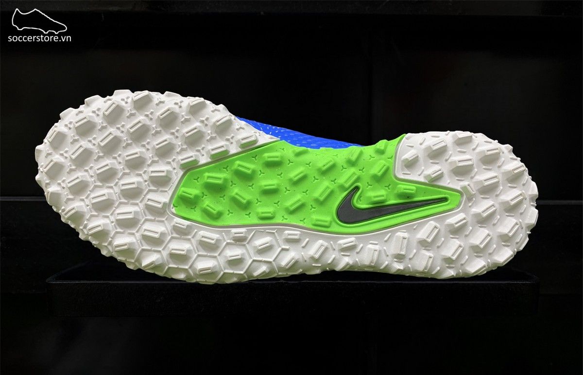 Nike Phantom GT Academy DF TF Kids - Blue/ Metallic Silver/ Rage Green - CW6695-400