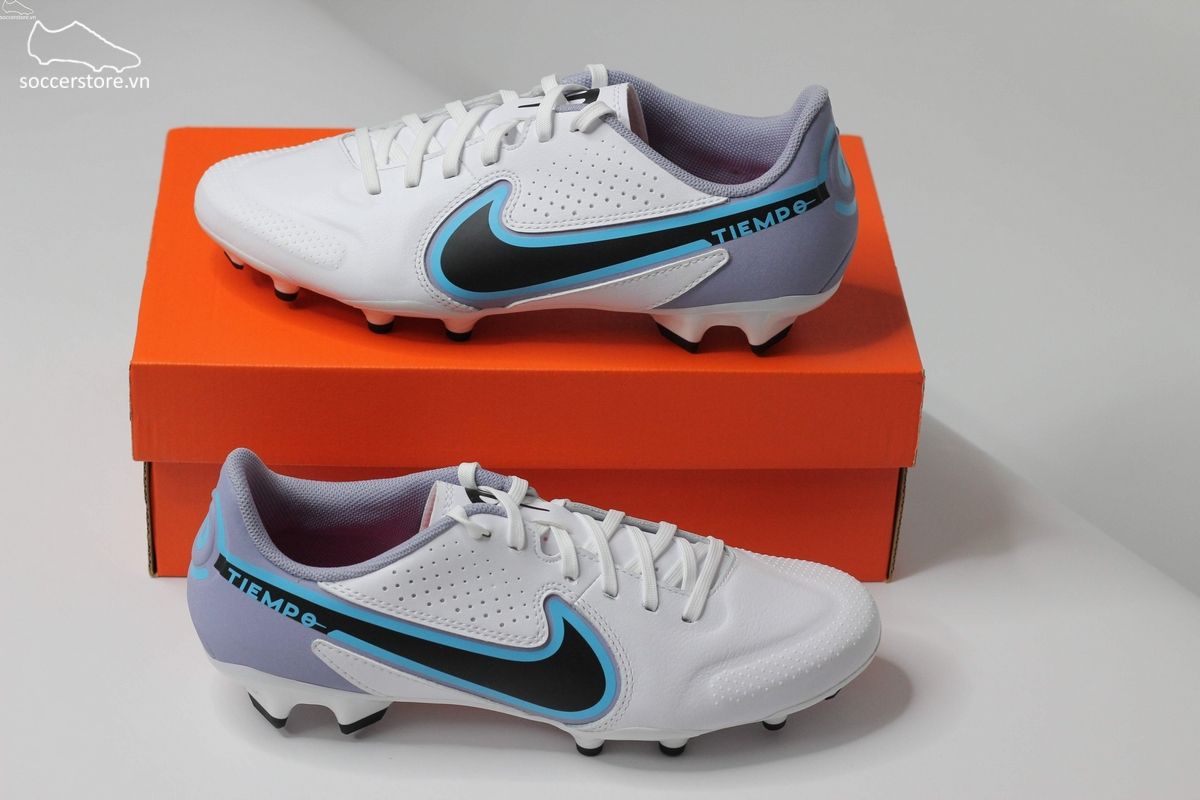 Nike Tiempo Legend 9 Academy MG Blast pack màu trắng xanh DA1174-146