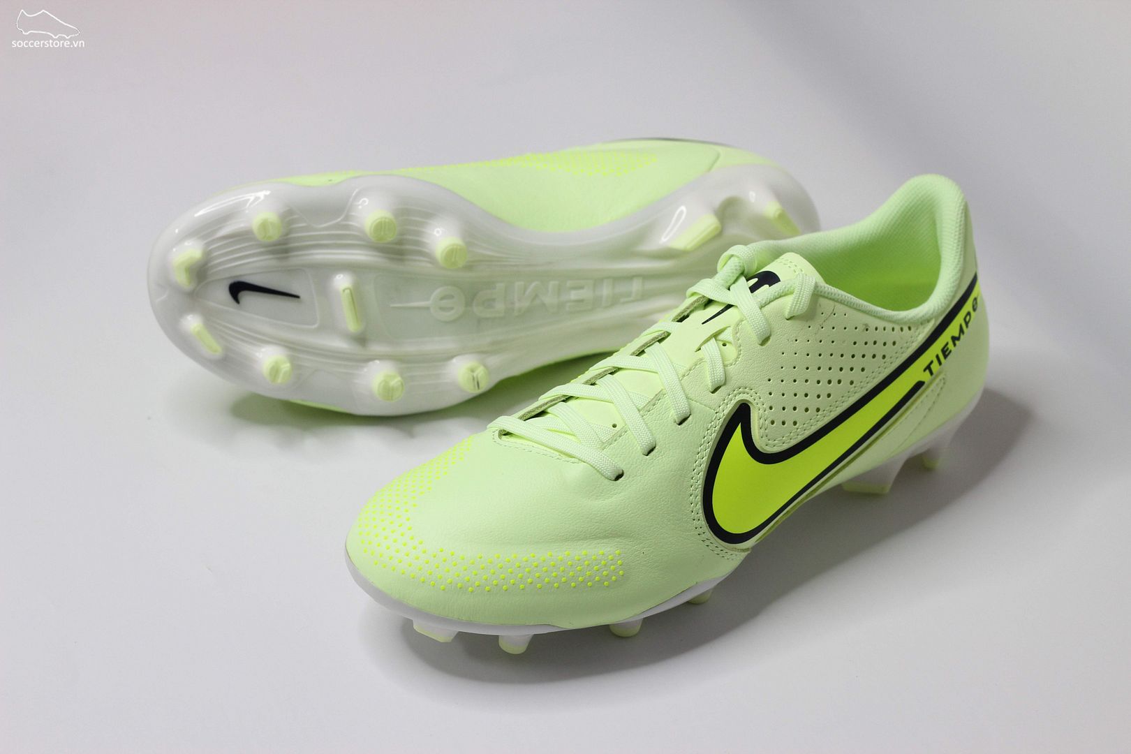 Nike Tiempo Legend 9 Academy MG Luminous pack màu xanh lá mạ DA1174-705