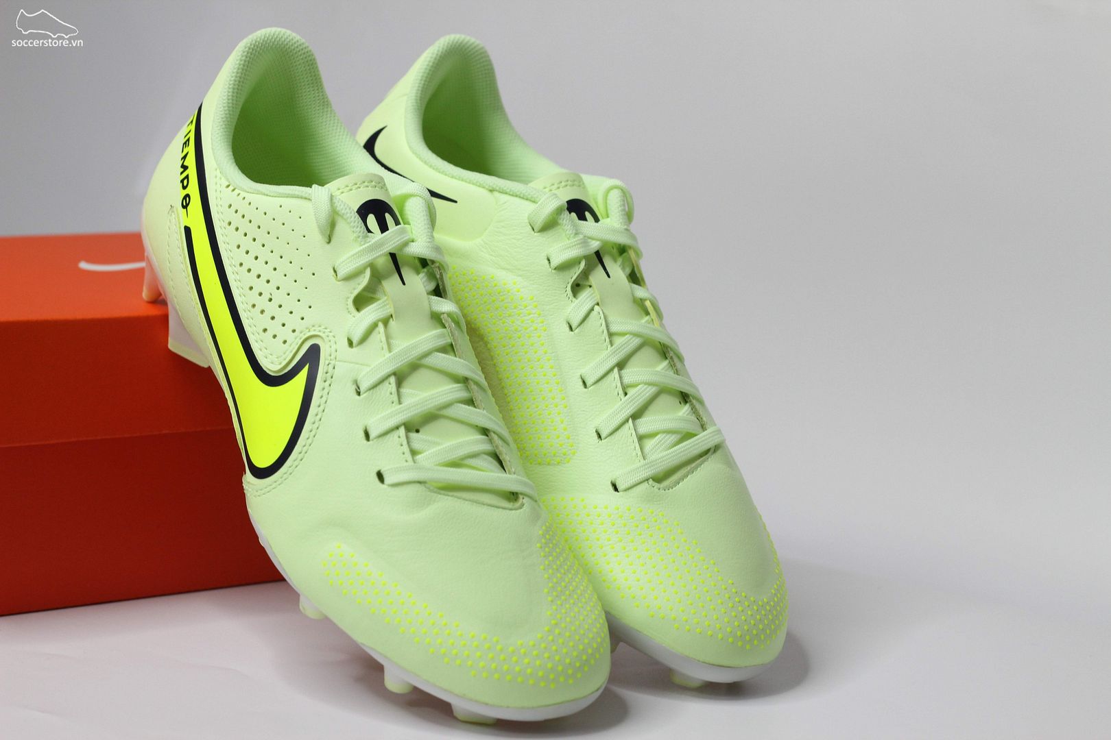 Nike Tiempo Legend 9 Academy MG Luminous pack màu xanh lá mạ DA1174-705