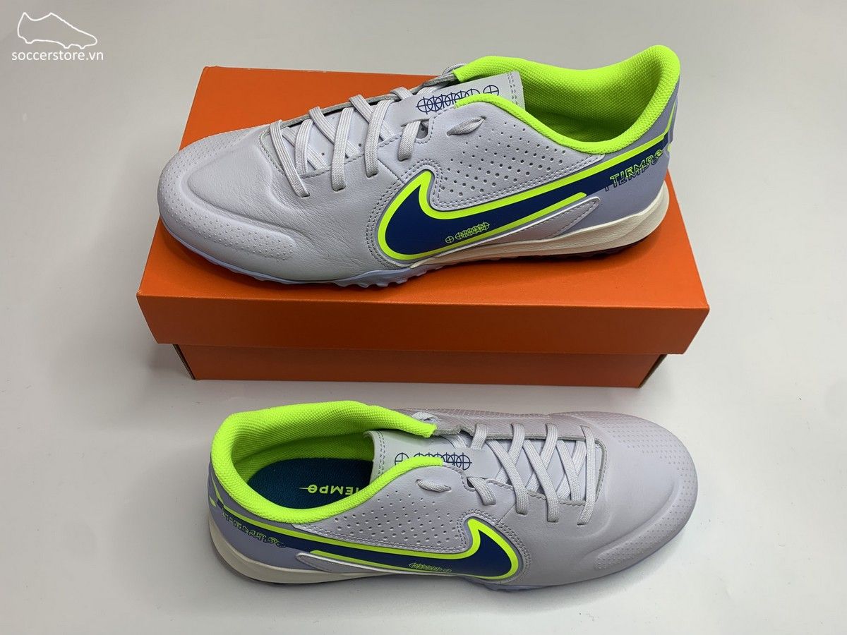 Nike Tiempo Legend 9 Academy TF- Grey/ Blue DA1191-054
