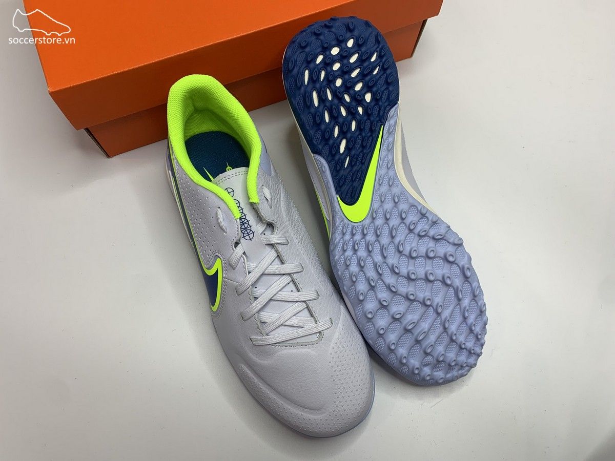 Nike Tiempo Legend 9 Academy TF- Grey/ Blue DA1191-054