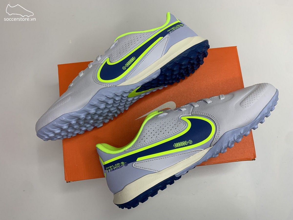 Nike Tiempo Legend 9 Academy TF- Grey/ Blue DA1191-054