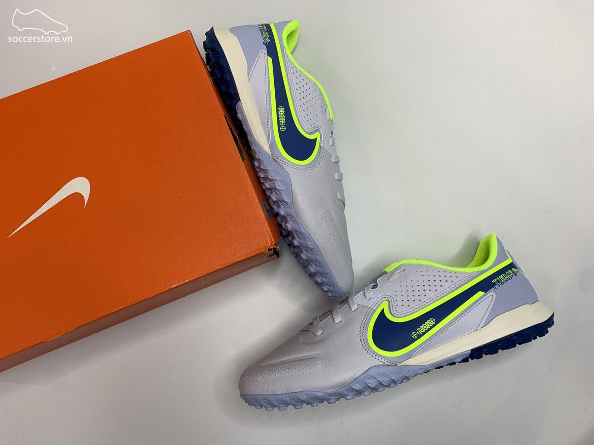 Nike Tiempo Legend 9 Academy TF- Grey/ Blue DA1191-054