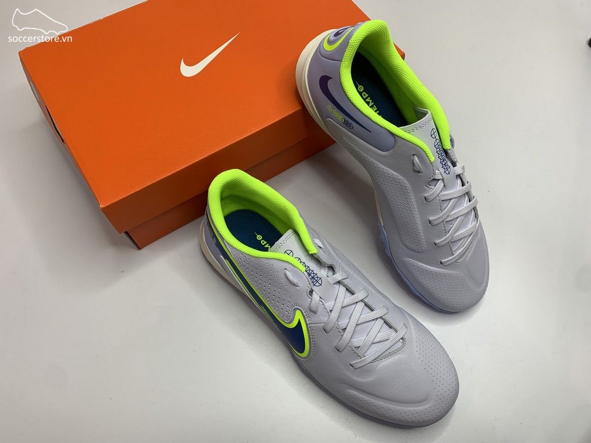 Nike Tiempo Legend 9 Academy TF- Grey/ Blue DA1191-054