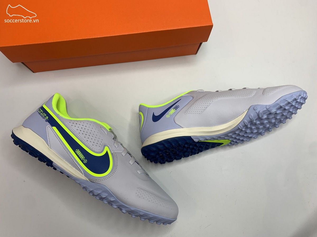 Nike Tiempo Legend 9 Academy TF- Grey/ Blue DA1191-054
