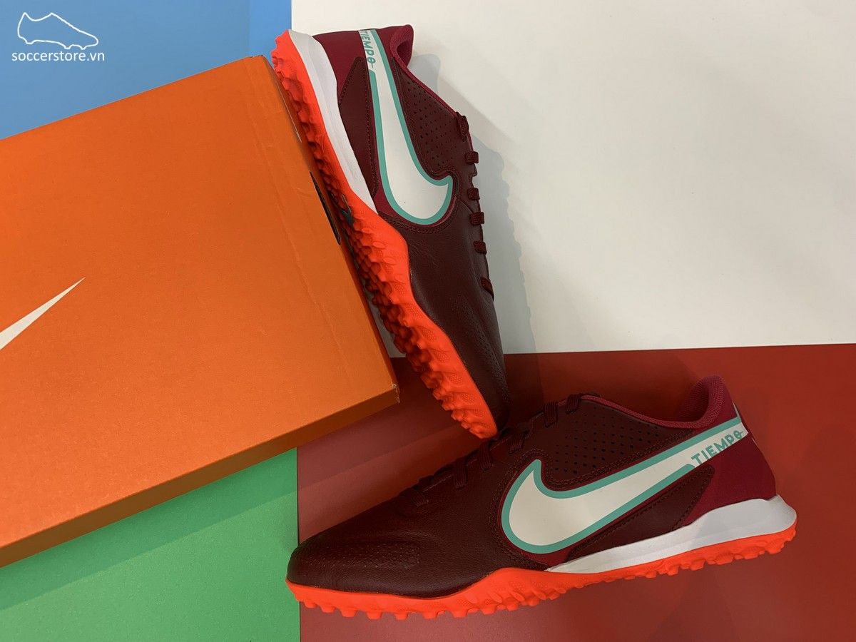 Nike Tiempo Legend 9 Academy TF - Team Red / Bright Crimson / White - DA1191-616