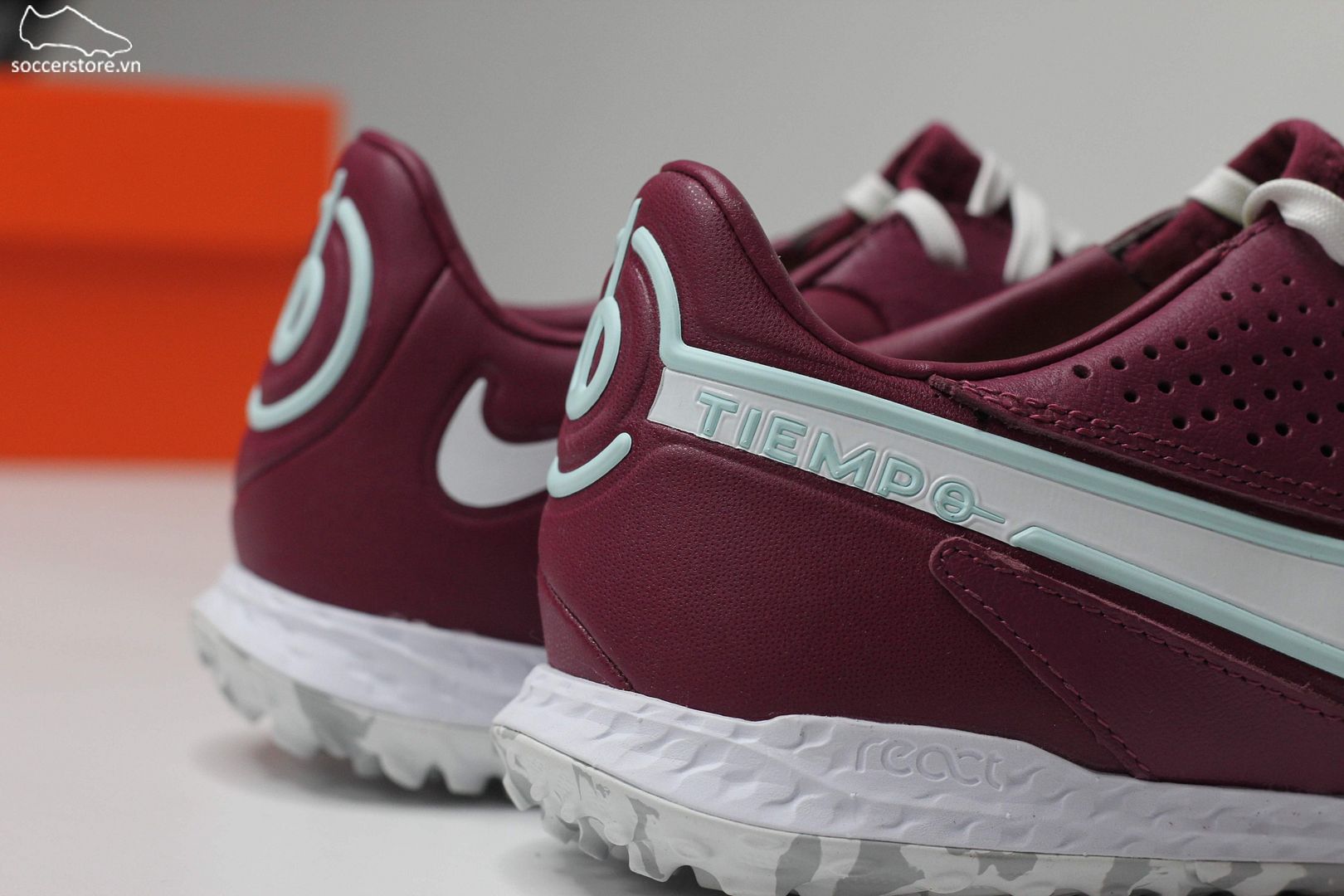 Nike Tiempo Legend 9 Pro TF React màu đỏ đô DA1192-614