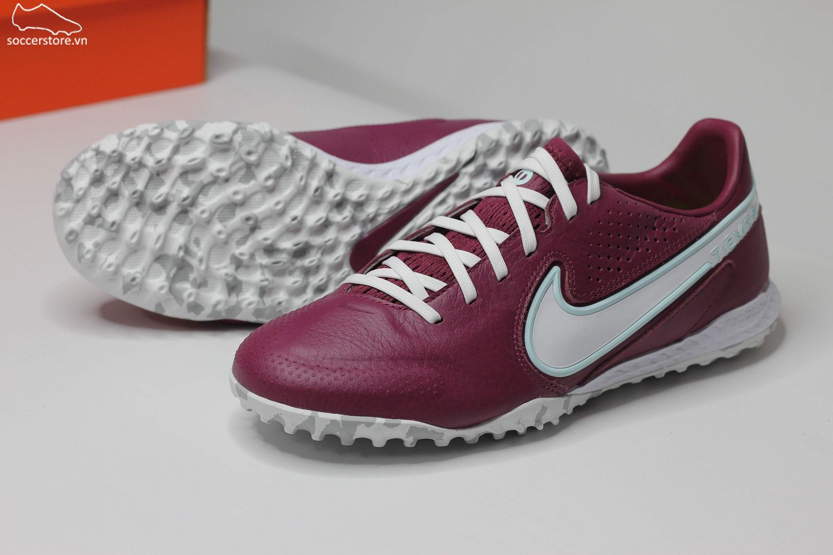 Nike Tiempo Legend 9 Pro TF React màu đỏ đô DA1192-614