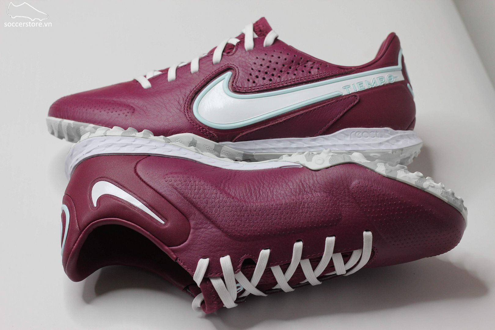 Nike Tiempo Legend 9 Pro TF React màu đỏ đô DA1192-614