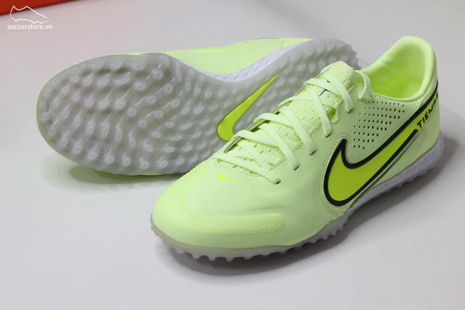 Nike Tiempo Legend 9 Pro TF React - Luminous pack màu xanh lá mạ DA1192-705