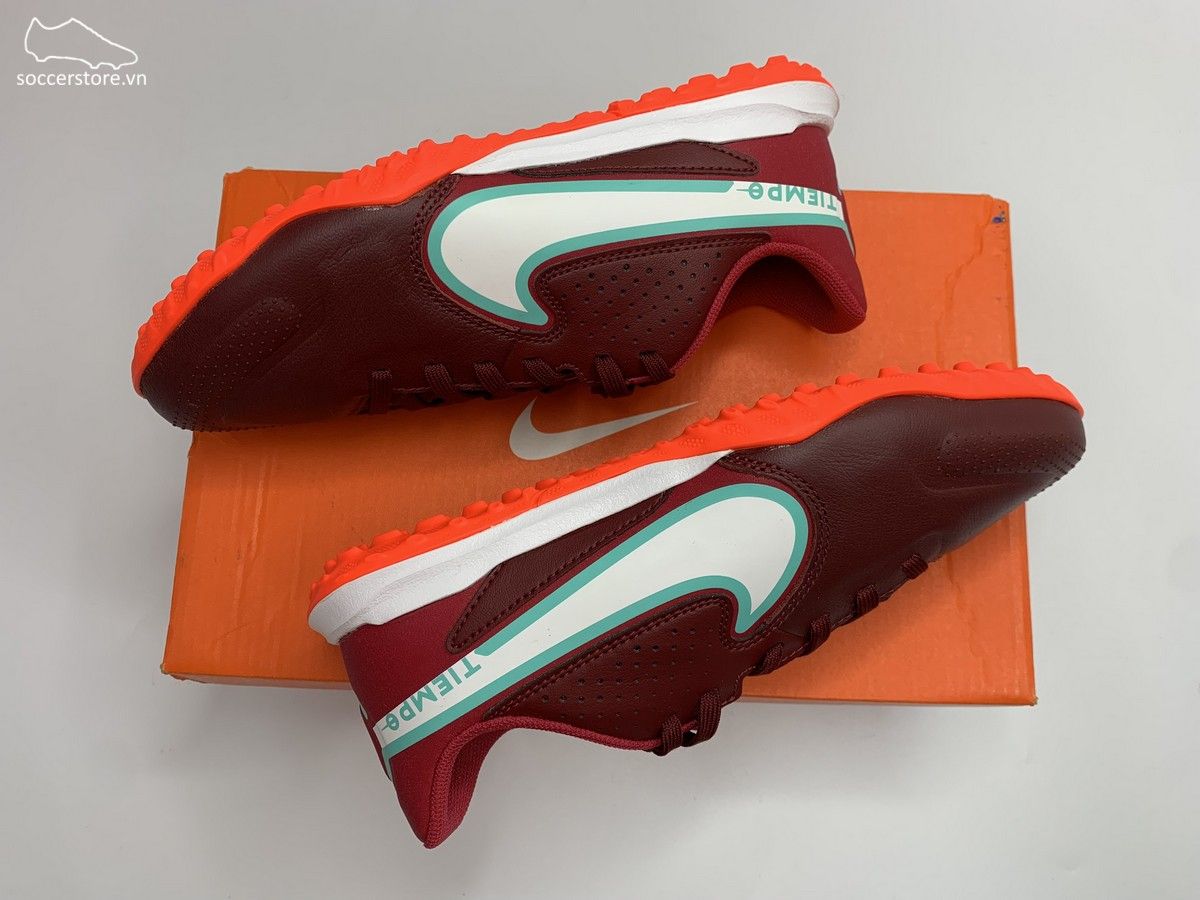Nike Tiempo Legend 9 Academy TF Kids màu đỏ mận DA1328-616