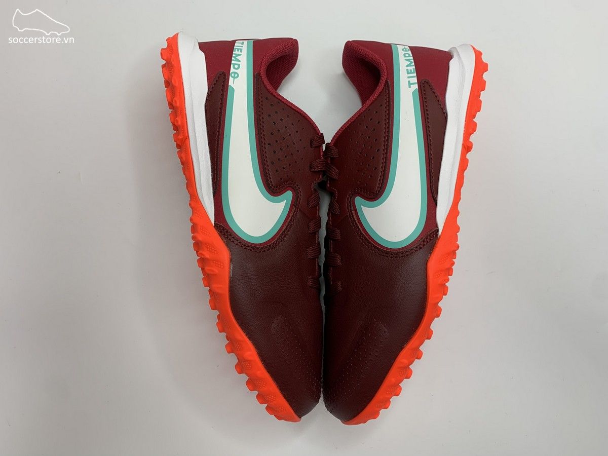 Nike Tiempo Legend 9 Academy TF Kids màu đỏ mận DA1328-616