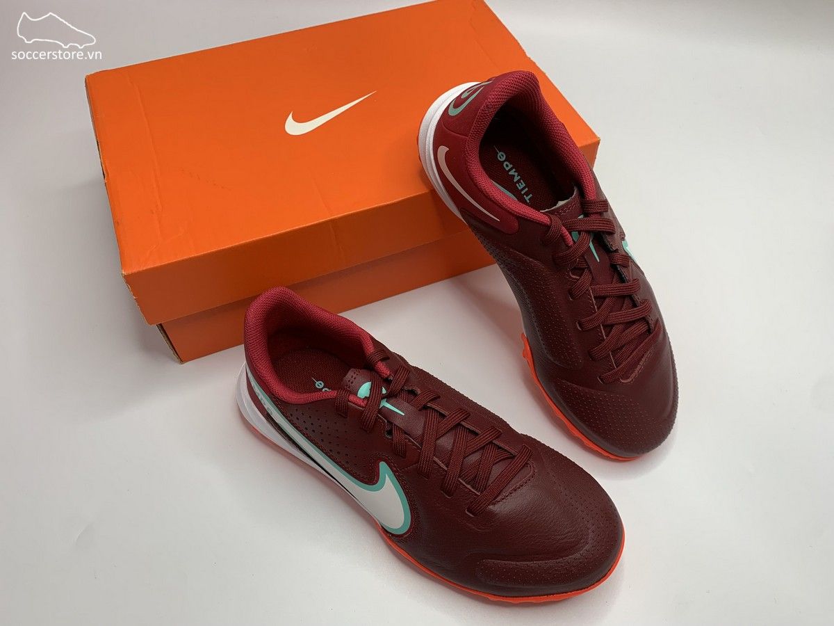 Nike Tiempo Legend 9 Academy TF Kids màu đỏ mận DA1328-616