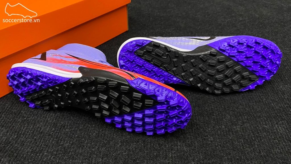 Nike Mercurial Superfly 8 Academy TF Mbappe Flames- Light Thistle/ Metallic Silver DB2868-506