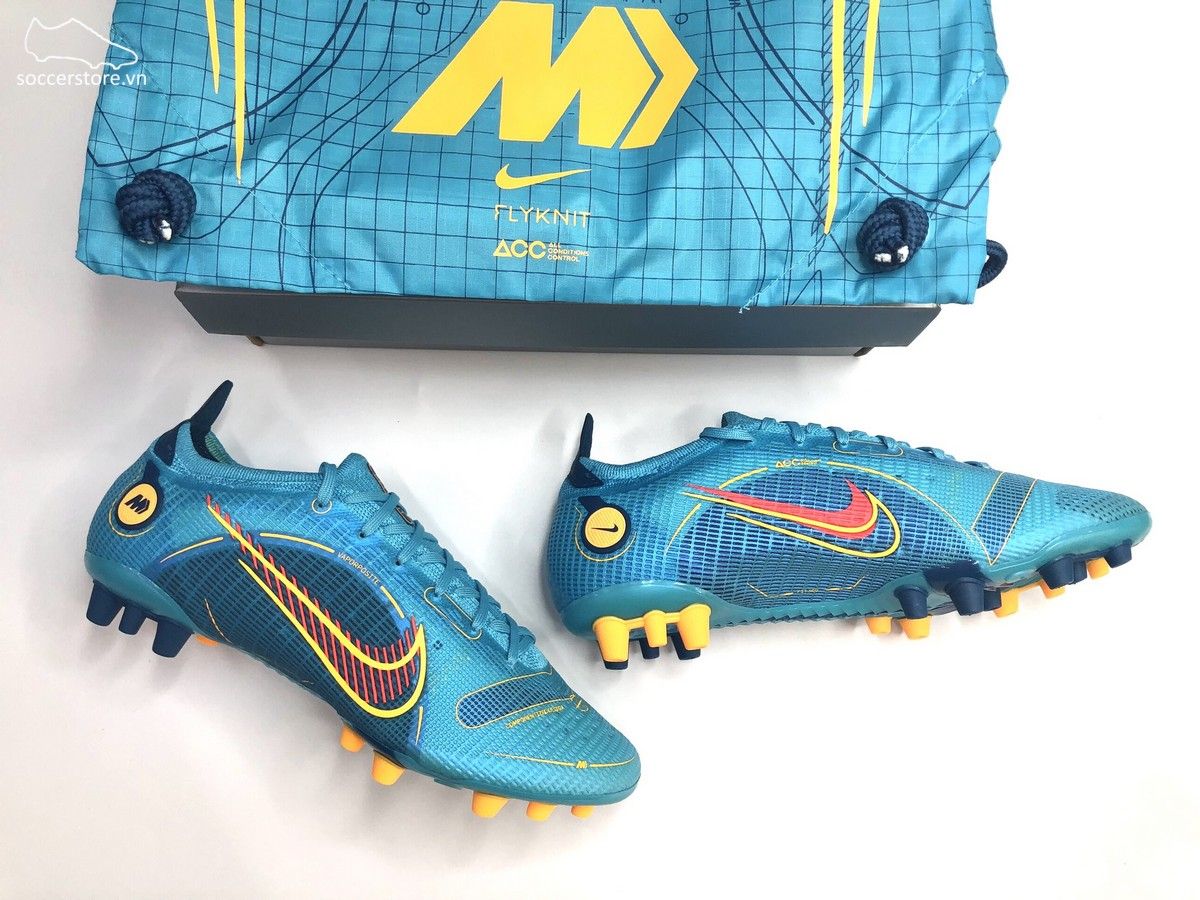 Nike Mercurial Vapor 14 Elite AG màu xanh dương DJ2833-484