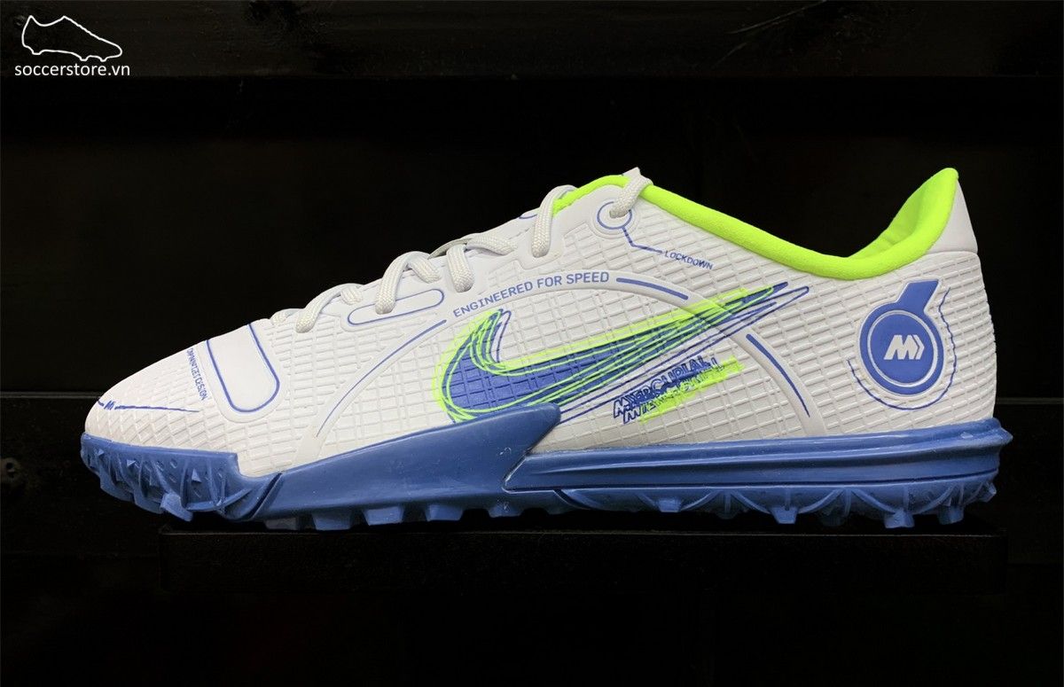 Nike Mercurial Vapor 14 Academy TF Kids Progress pack màu xám trắng DJ2863-054
