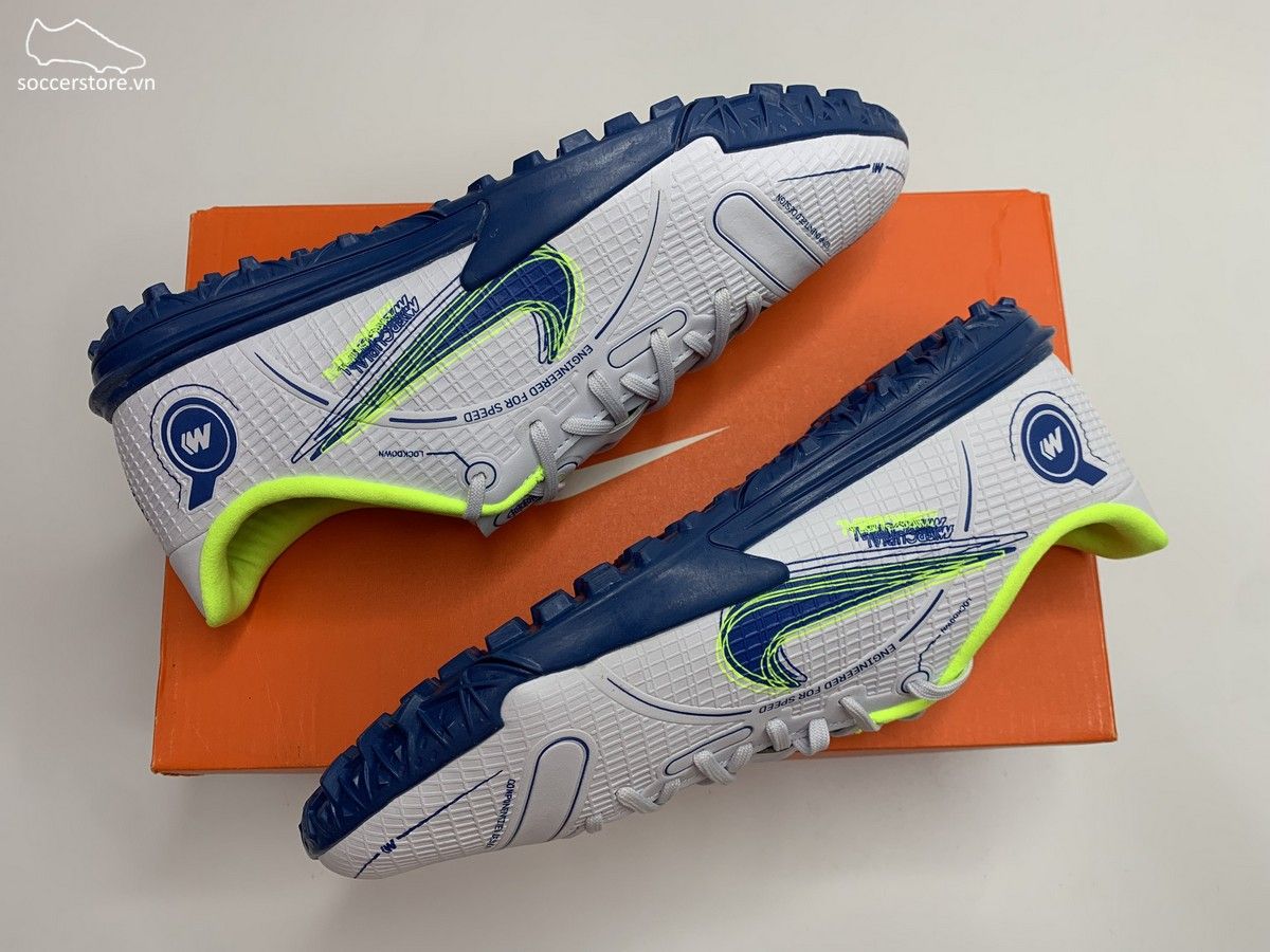 Nike Mercurial Vapor 14 Academy TF Kids Progress pack màu xám trắng DJ2863-054