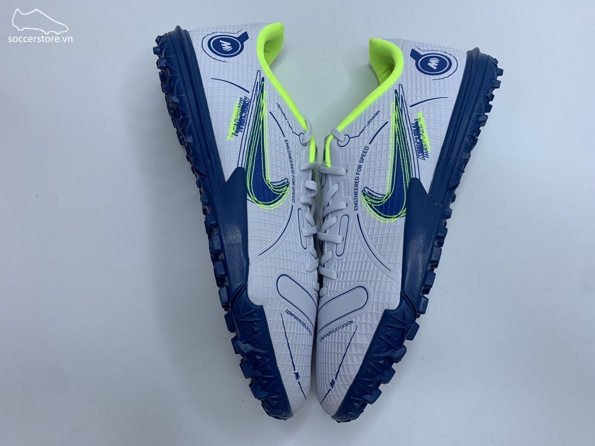 Nike Mercurial Vapor 14 Academy TF Kids Progress pack màu xám trắng DJ2863-054