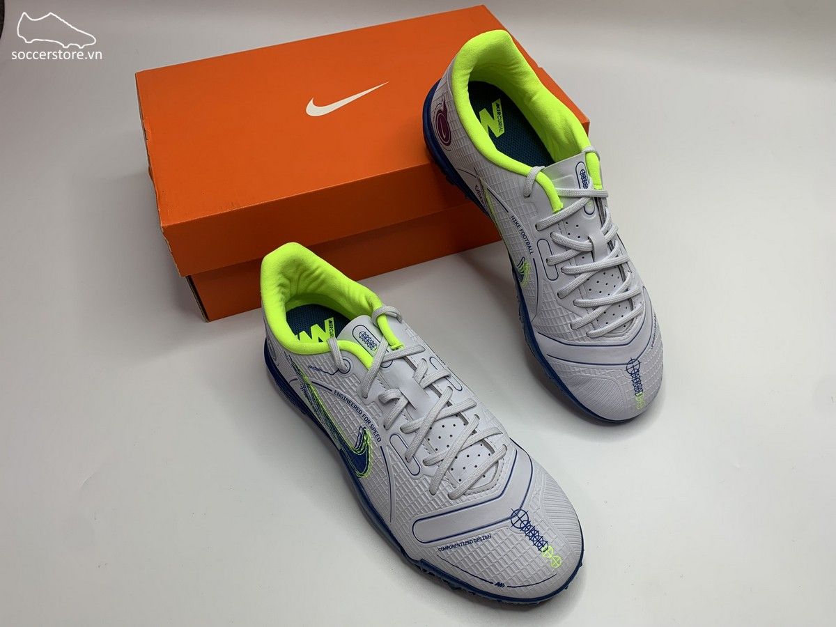 Nike Mercurial Vapor 14 Academy TF Kids Progress pack màu xám trắng DJ2863-054