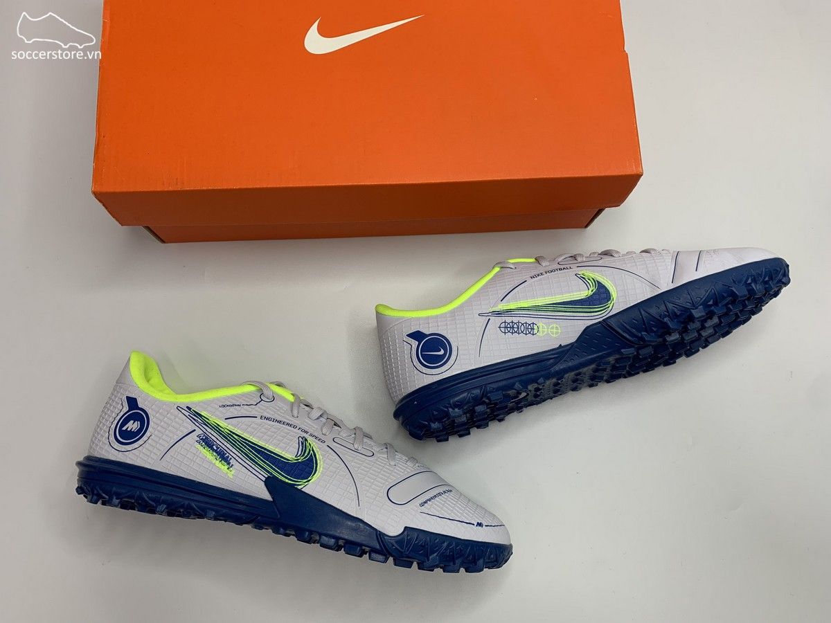 Nike Mercurial Vapor 14 Academy TF Kids Progress pack màu xám trắng DJ2863-054