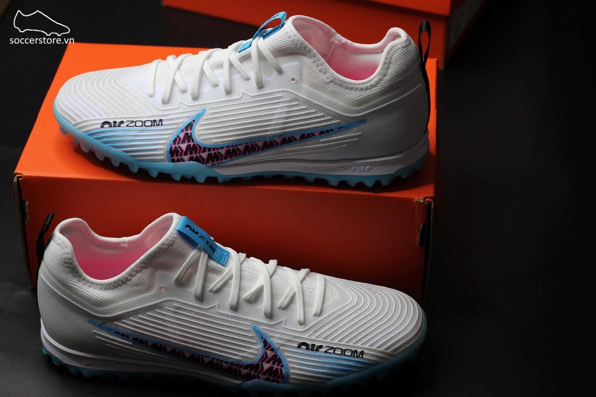 Nike Mercurial Vapor 15 Pro TF Air Zoom màu trắng xanh - Nike Blast Pack - DJ5605-146