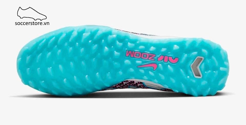 Nike Mercurial Vapor 15 Pro TF Air Zoom màu trắng xanh - Nike Blast pack - DJ5605-146