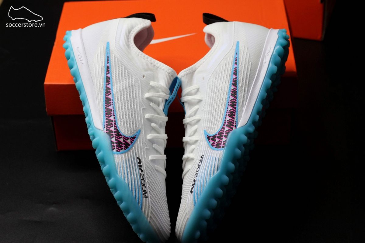 Nike Mercurial Vapor 15 Pro TF Air Zoom màu trắng xanh - Nike Blast Pack - DJ5605-146