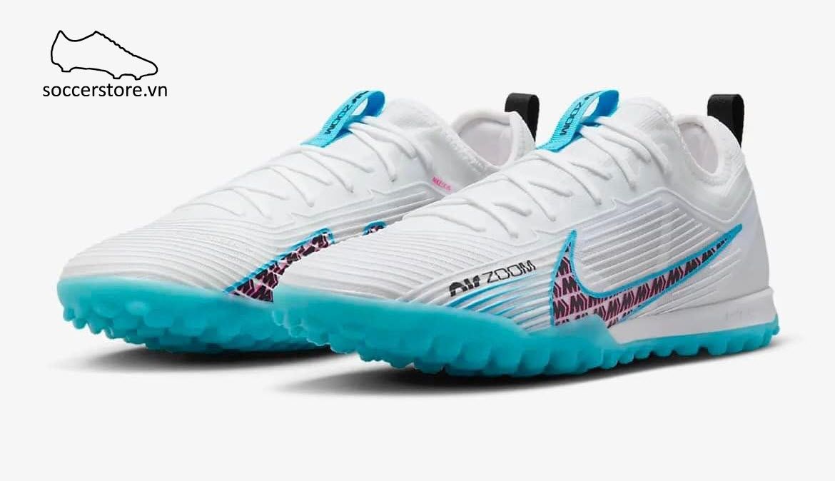 Nike Mercurial Vapor 15 Pro TF Air Zoom màu trắng xanh - Nike Blast pack - DJ5605-146