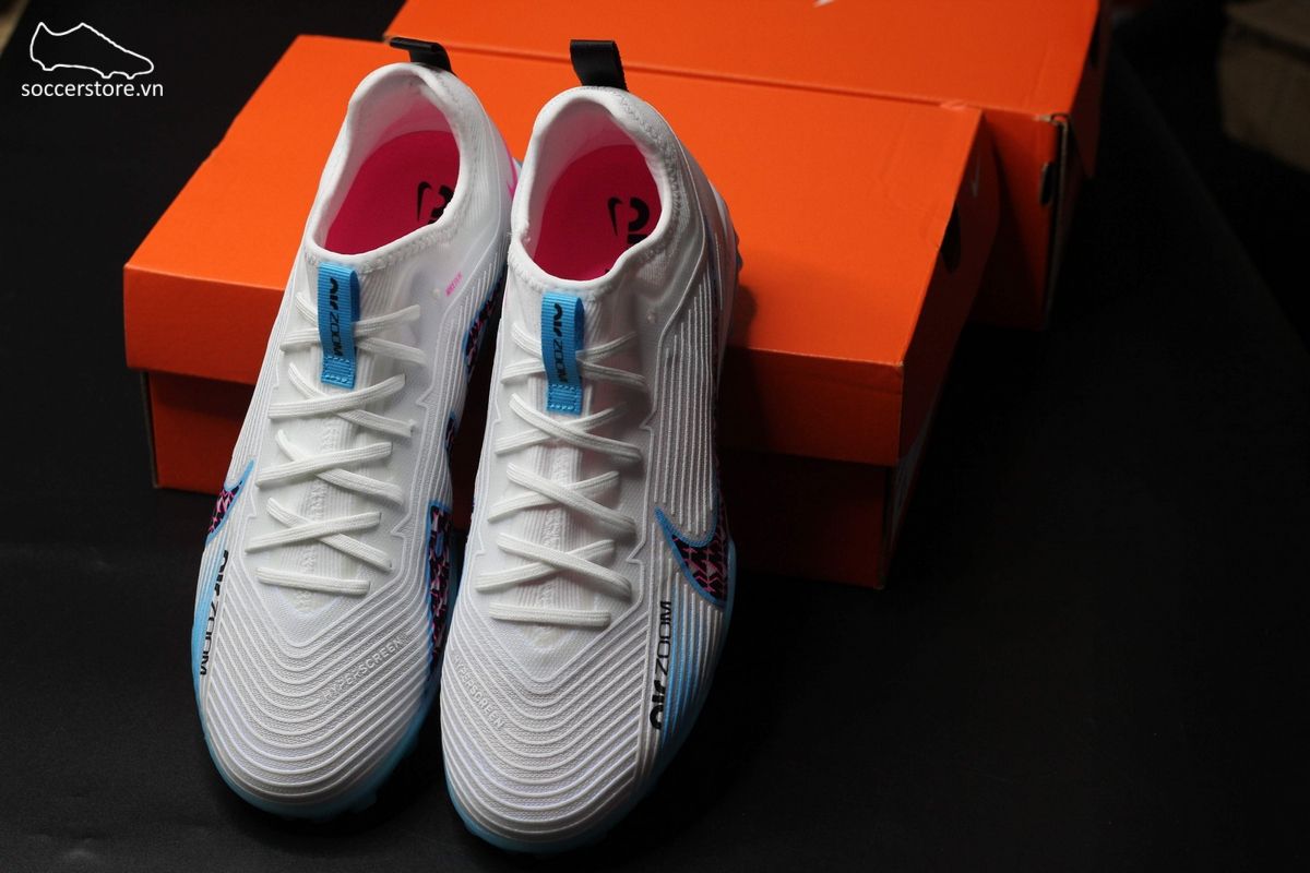 Nike Mercurial Vapor 15 Pro TF Air Zoom màu trắng xanh - Nike Blast Pack - DJ5605-146