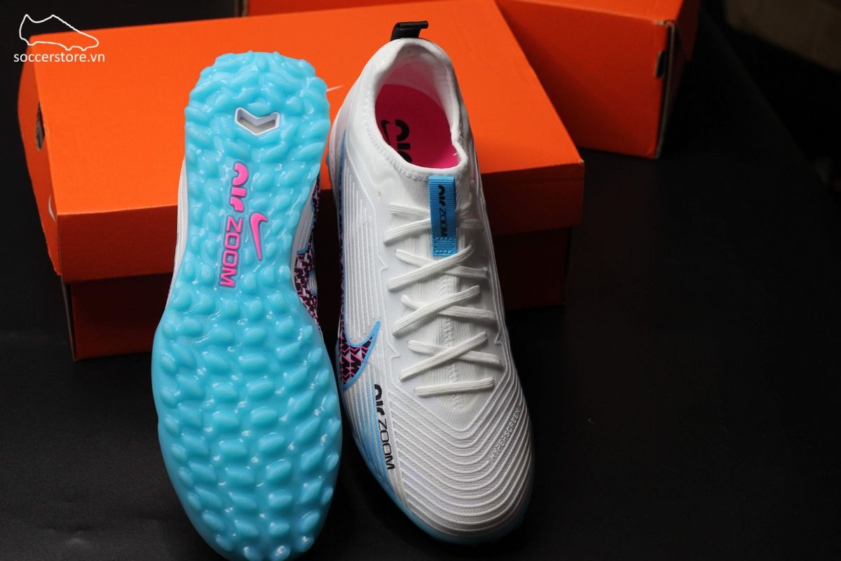 Nike Mercurial Vapor 15 Pro TF Air Zoom màu trắng xanh - Nike Blast Pack - DJ5605-146