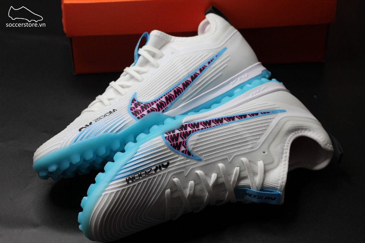 Nike Mercurial Vapor 15 Pro TF Air Zoom màu trắng xanh - Nike Blast Pack - DJ5605-146