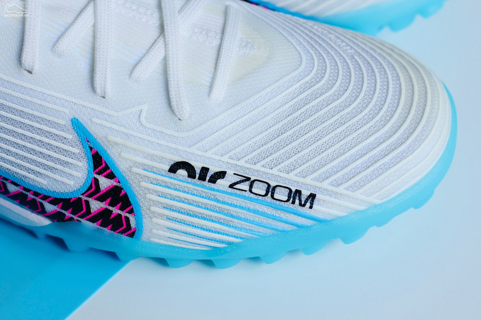 Nike Mercurial Vapor 15 Pro TF Air Zoom màu trắng xanh - Nike Blast Pack - DJ5605-146